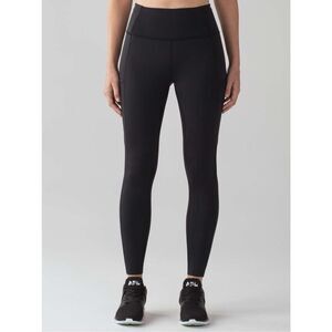 Lululemon Fast & Free 7/8 Tight II Nulux 25" Black Size 4